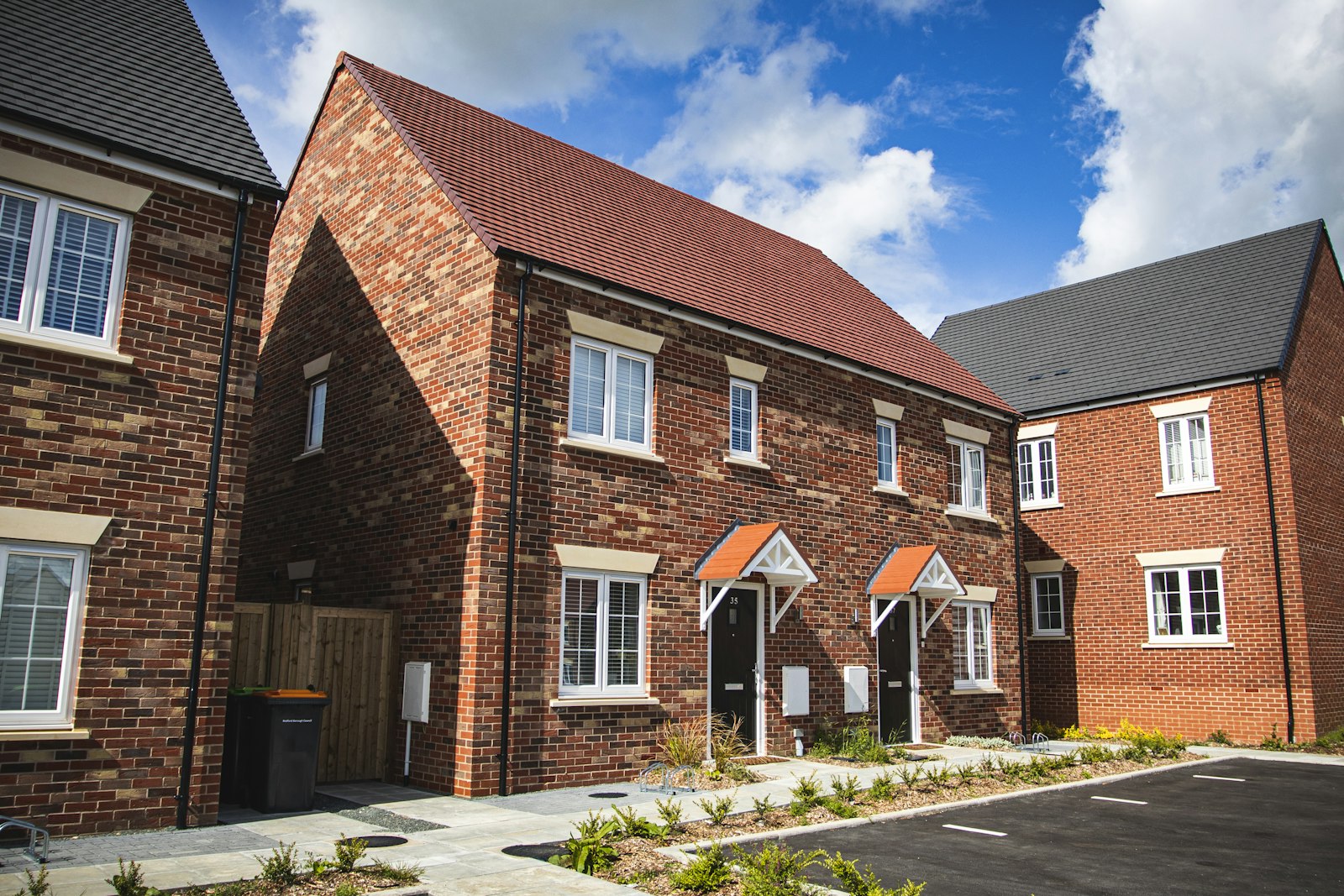 Classic UK brick houses